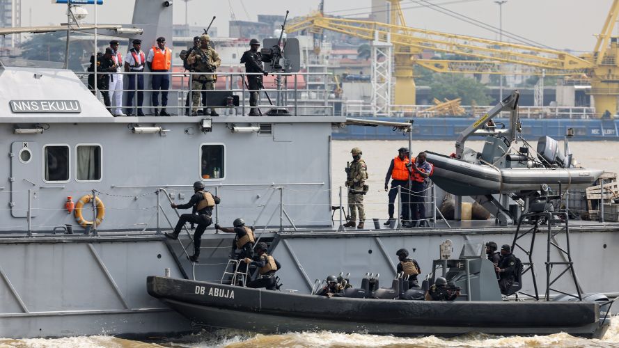 In pictures: HMS Trent in West Africa supporting maritime security